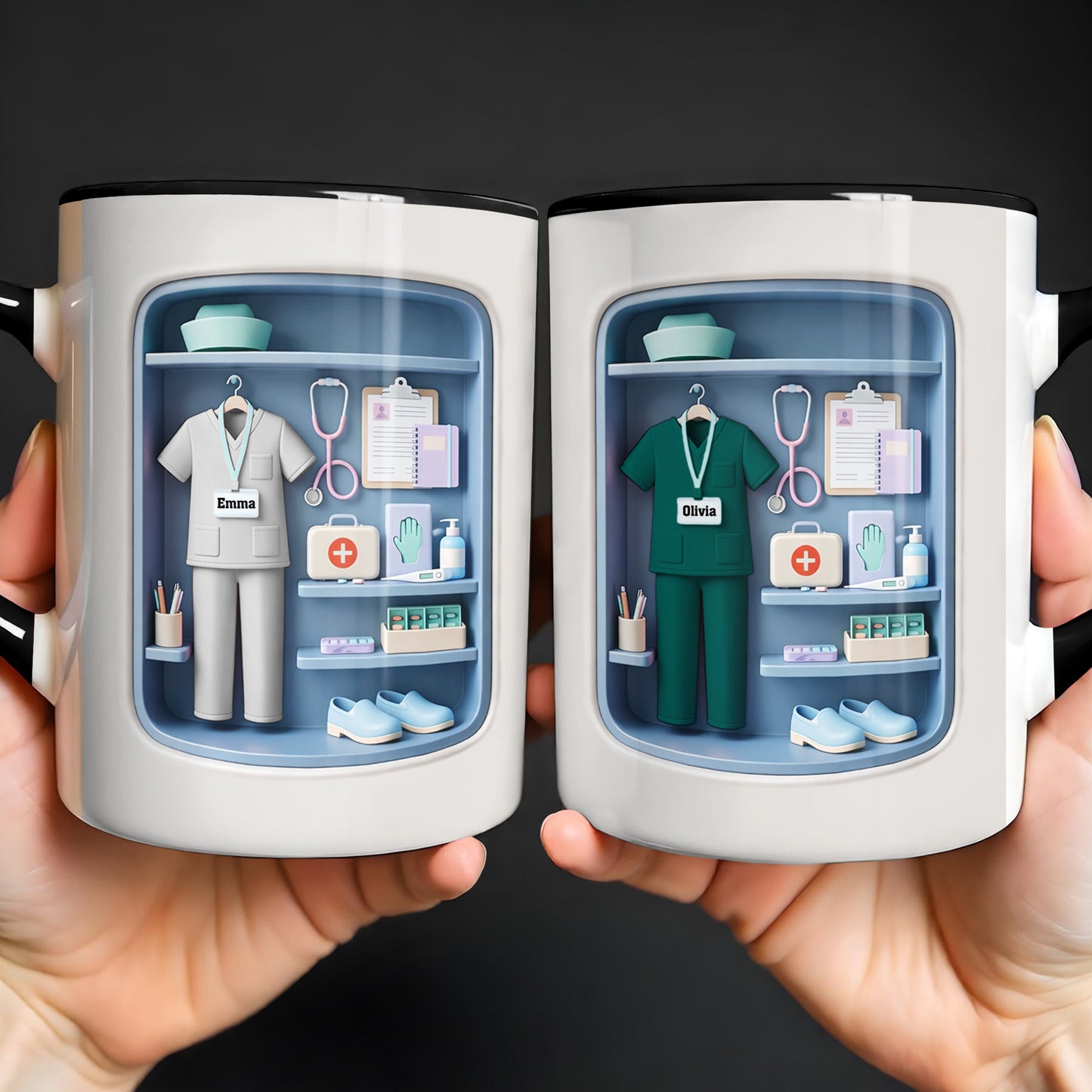 Dedicated To The Life Of A Healthcare Hero With Scrubs And Stethoscope