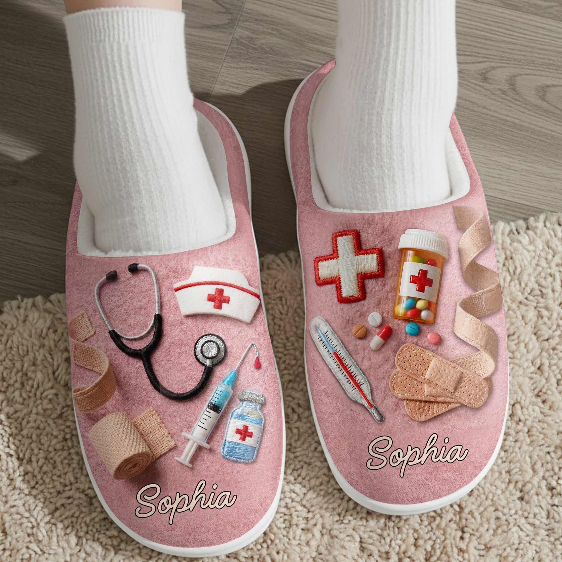 Comfort For A Hero With Medical Tools And Stethoscope Design