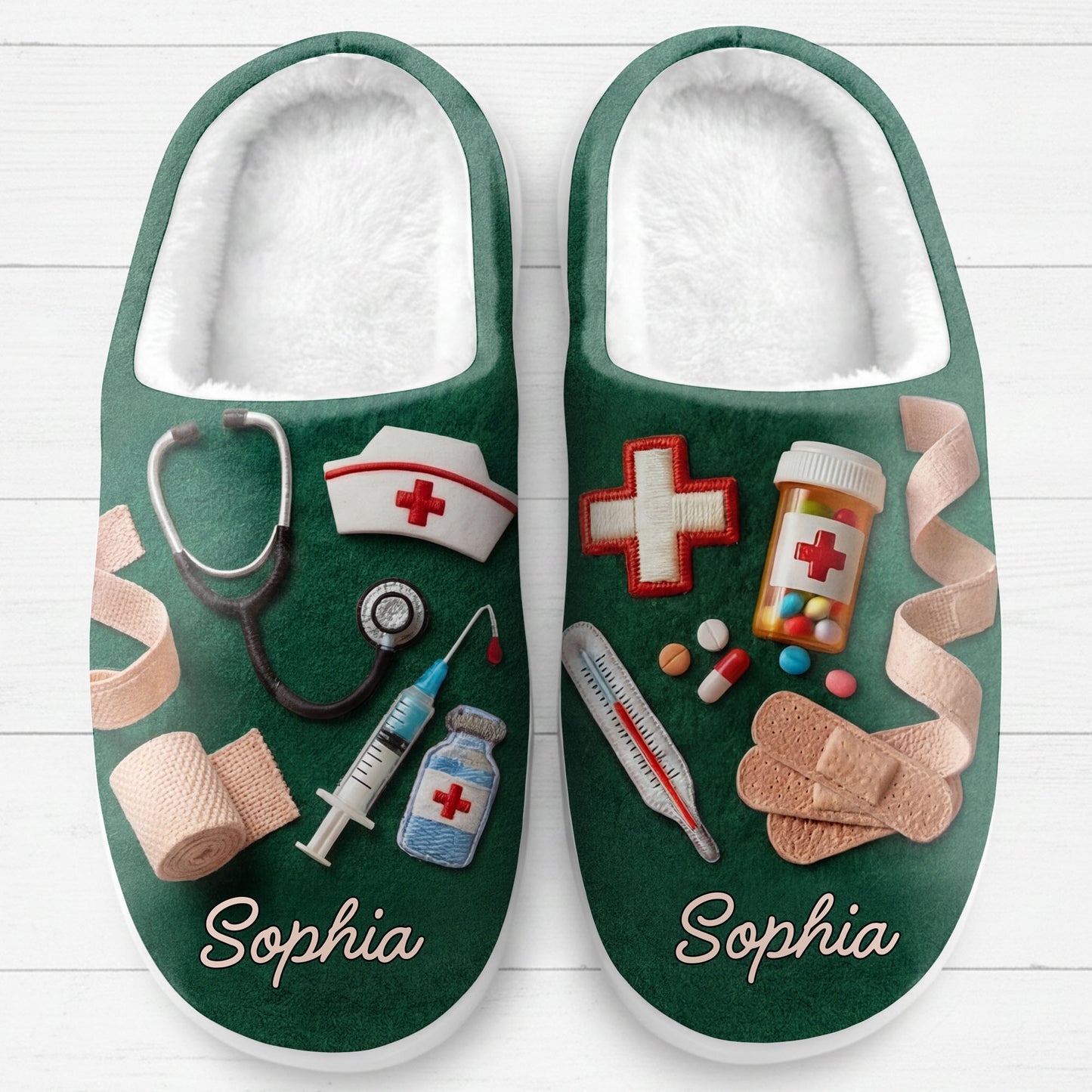 Comfort For A Hero With Medical Tools And Stethoscope Design