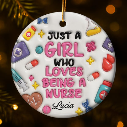 Just A Girl Who Loves Being A Nurse, Medical Symbols