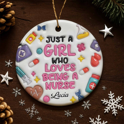 Just A Girl Who Loves Being A Nurse, Medical Symbols