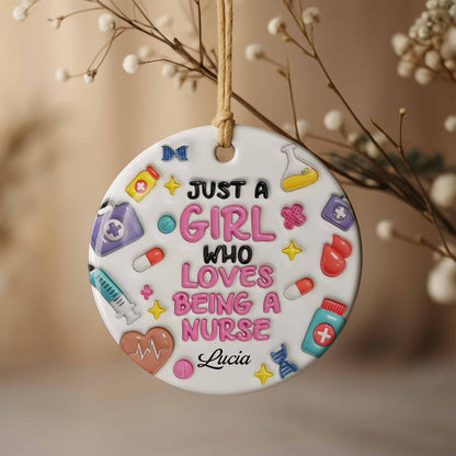 Just A Girl Who Loves Being A Nurse, Medical Symbols