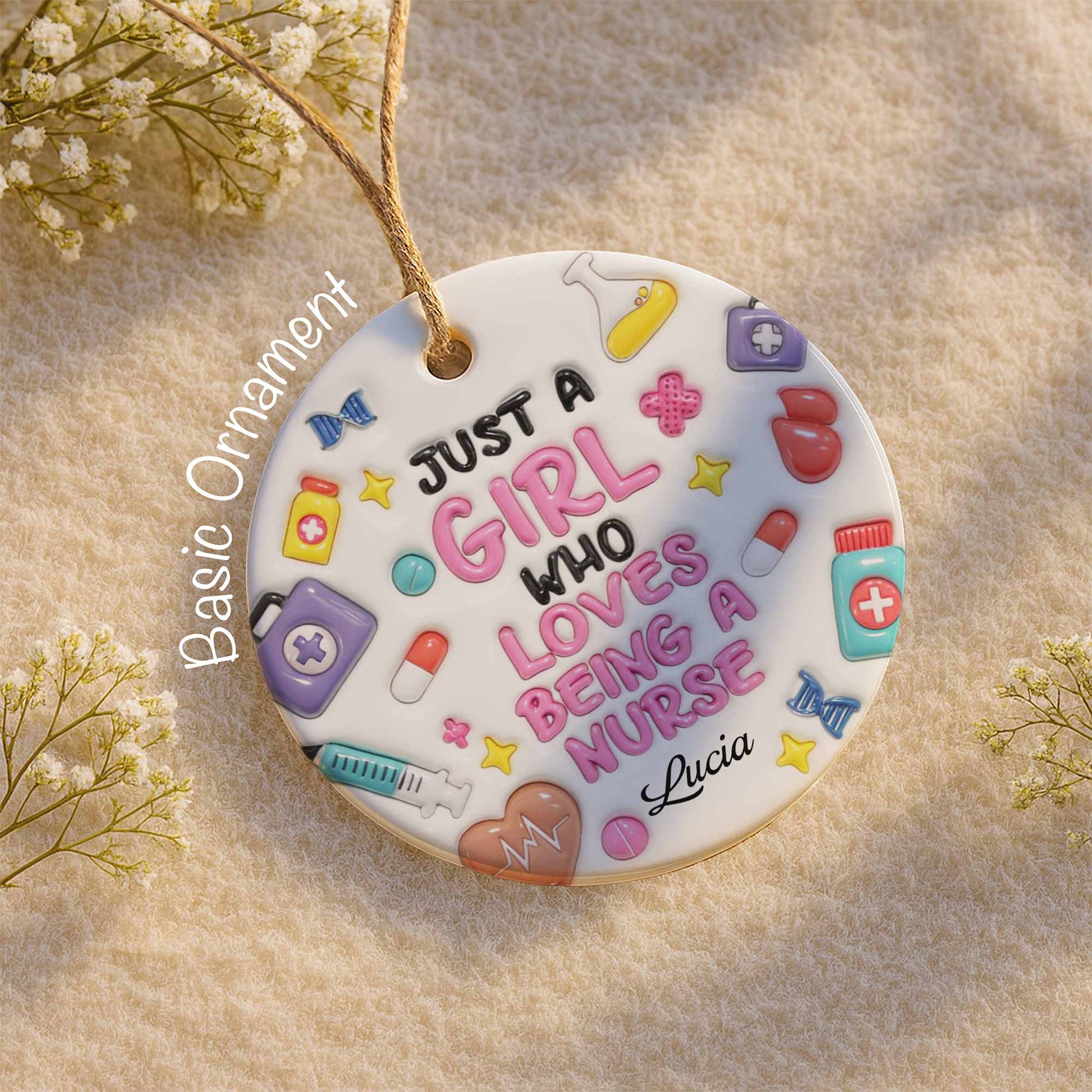 Just A Girl Who Loves Being A Nurse, Medical Symbols