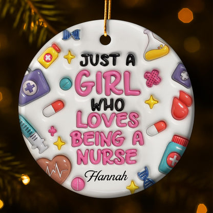 Just A Girl Who Loves Being A Nurse, Medical Symbols