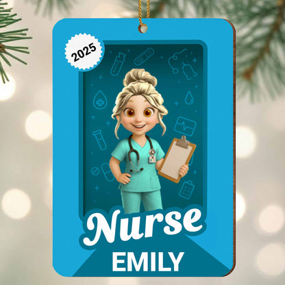 Celebrate Your Favorite Nurse With Medical Icons Ornament