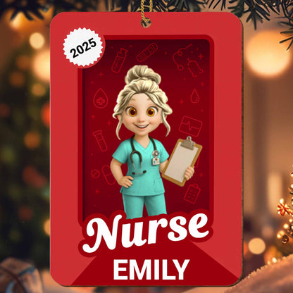 Celebrate Your Favorite Nurse With Medical Icons Ornament