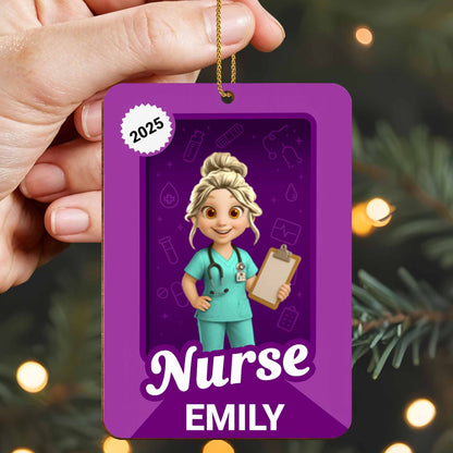 Celebrate Your Favorite Nurse With Medical Icons Ornament