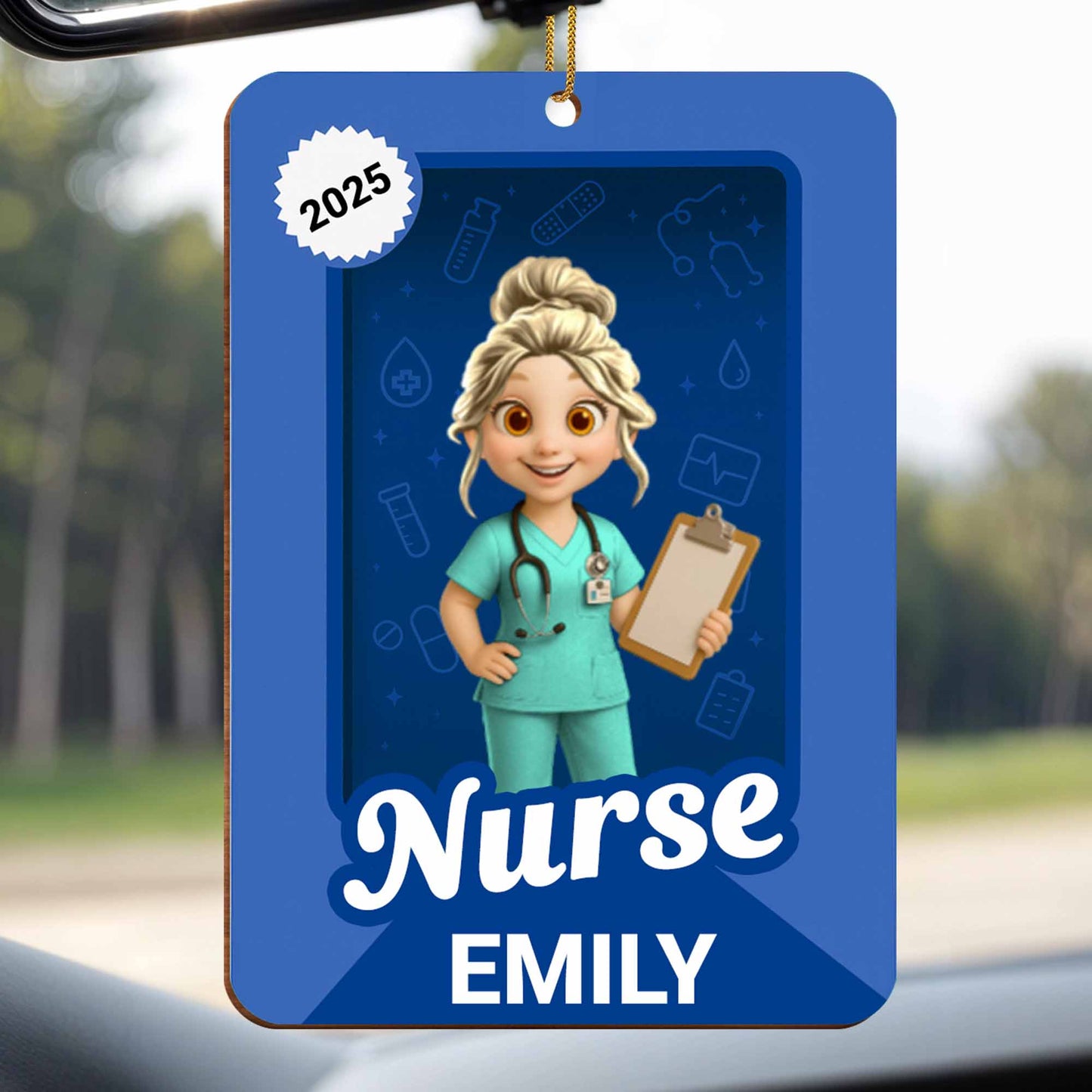 Celebrate Your Favorite Nurse With Medical Icons Ornament