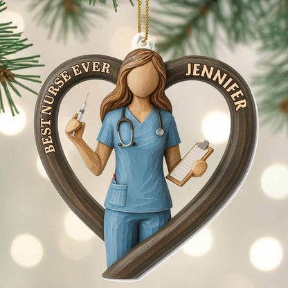 Best Nurse Ever With Stethoscope And Clipboard