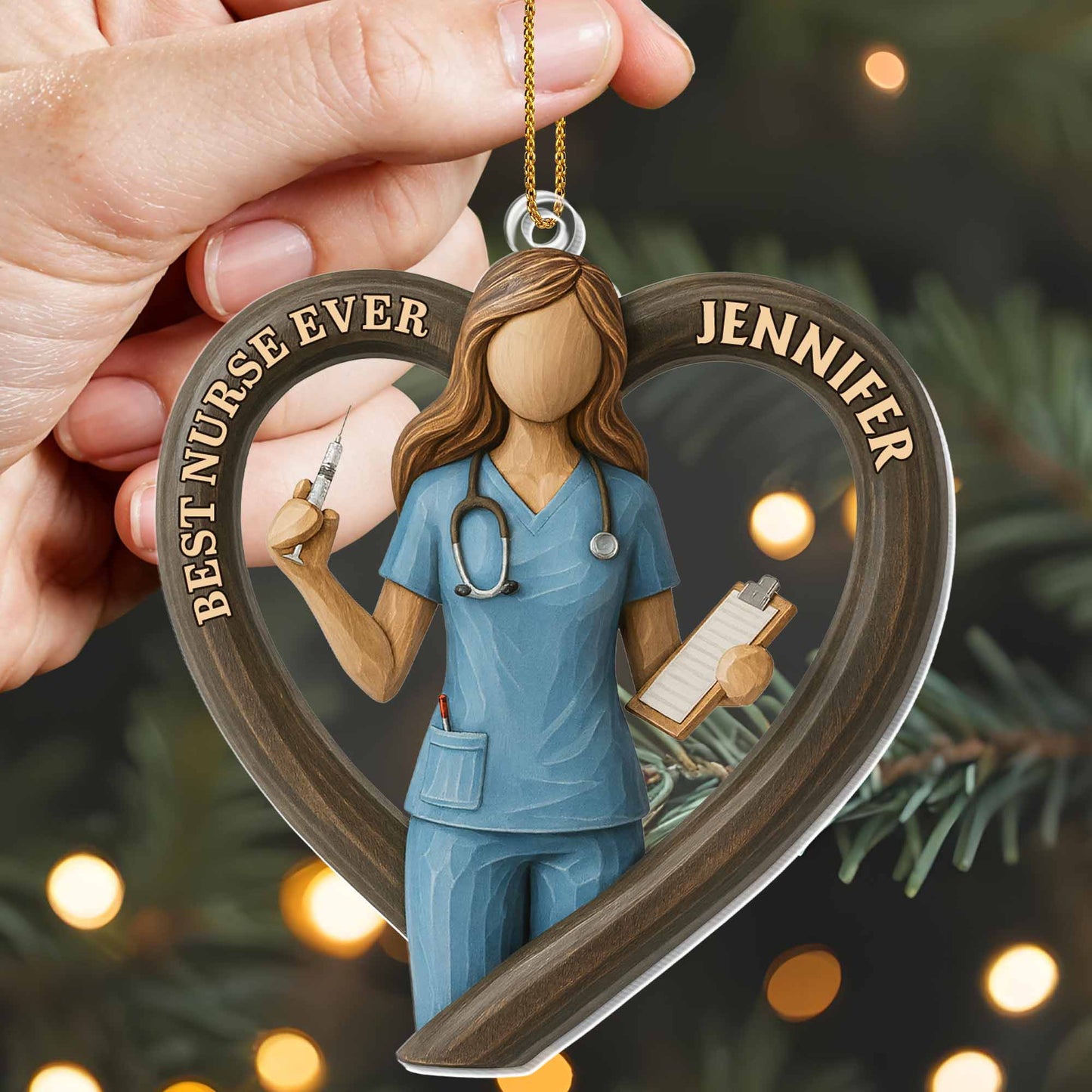 Best Nurse Ever With Stethoscope And Clipboard