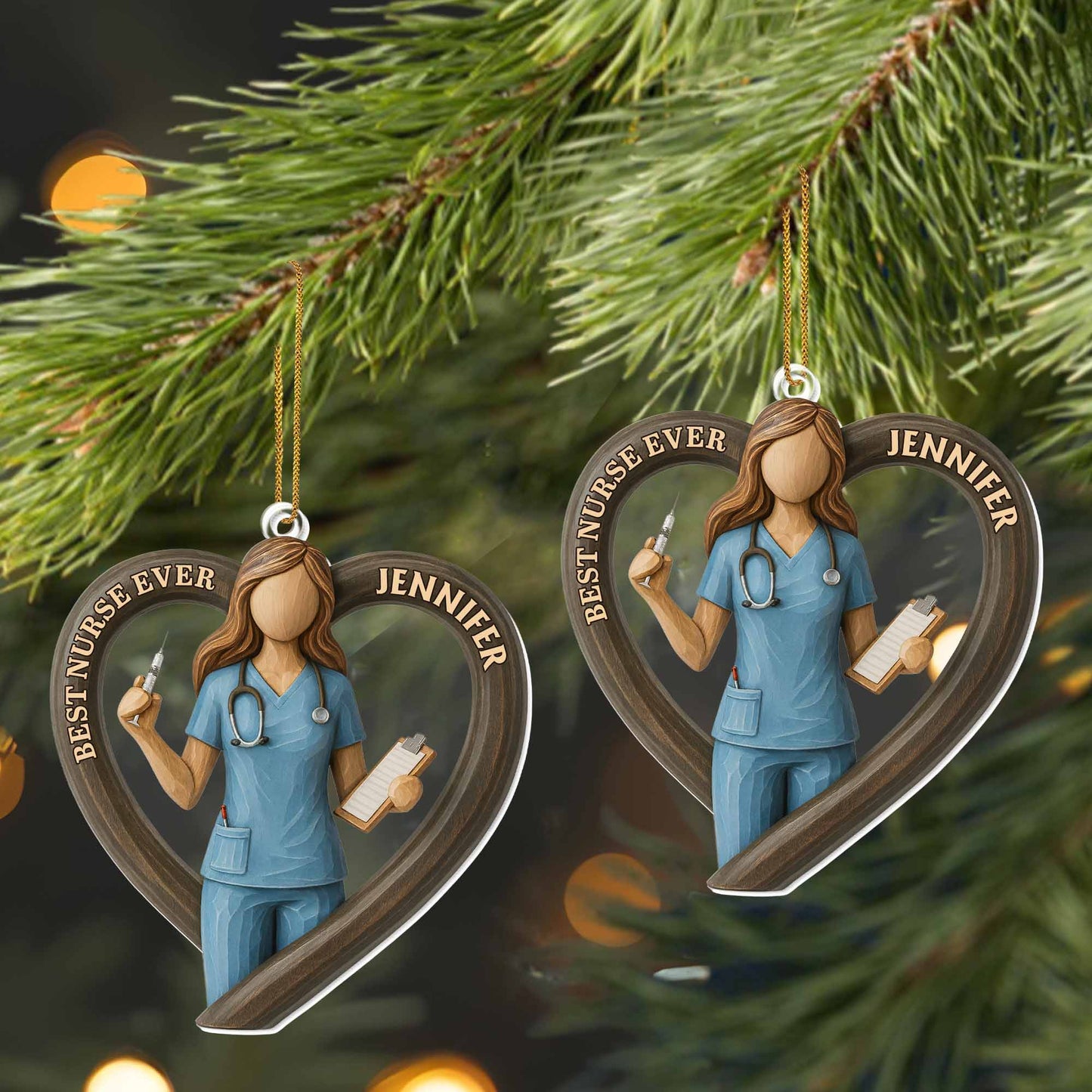 Best Nurse Ever With Stethoscope And Clipboard