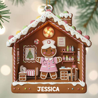 Get Well Soon Gingerbread Nurse And Medications