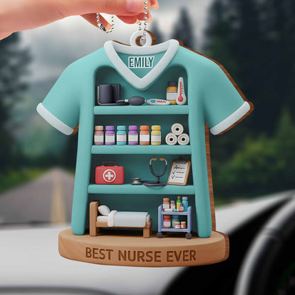 Best Nurse Ever With Stethoscope And Medical Items