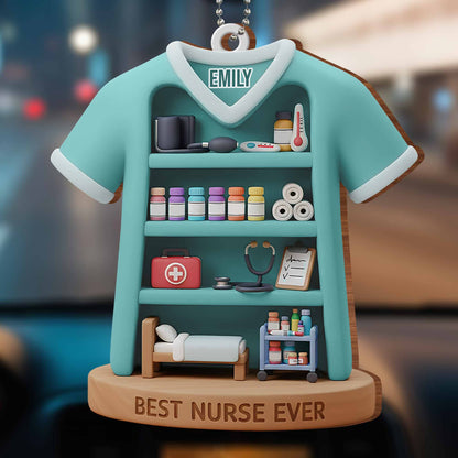 Best Nurse Ever With Stethoscope And Medical Items