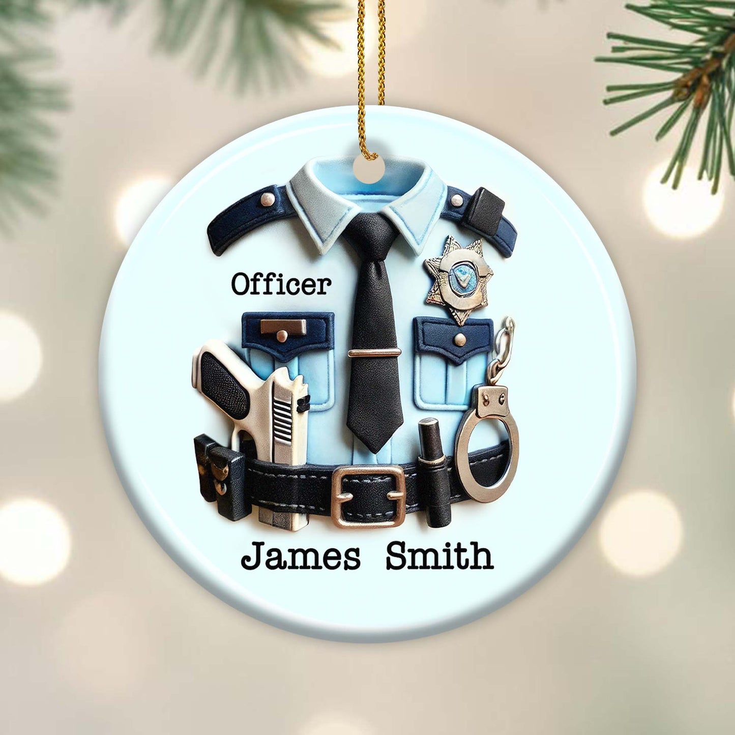 Officer Police Uniform Ornament
