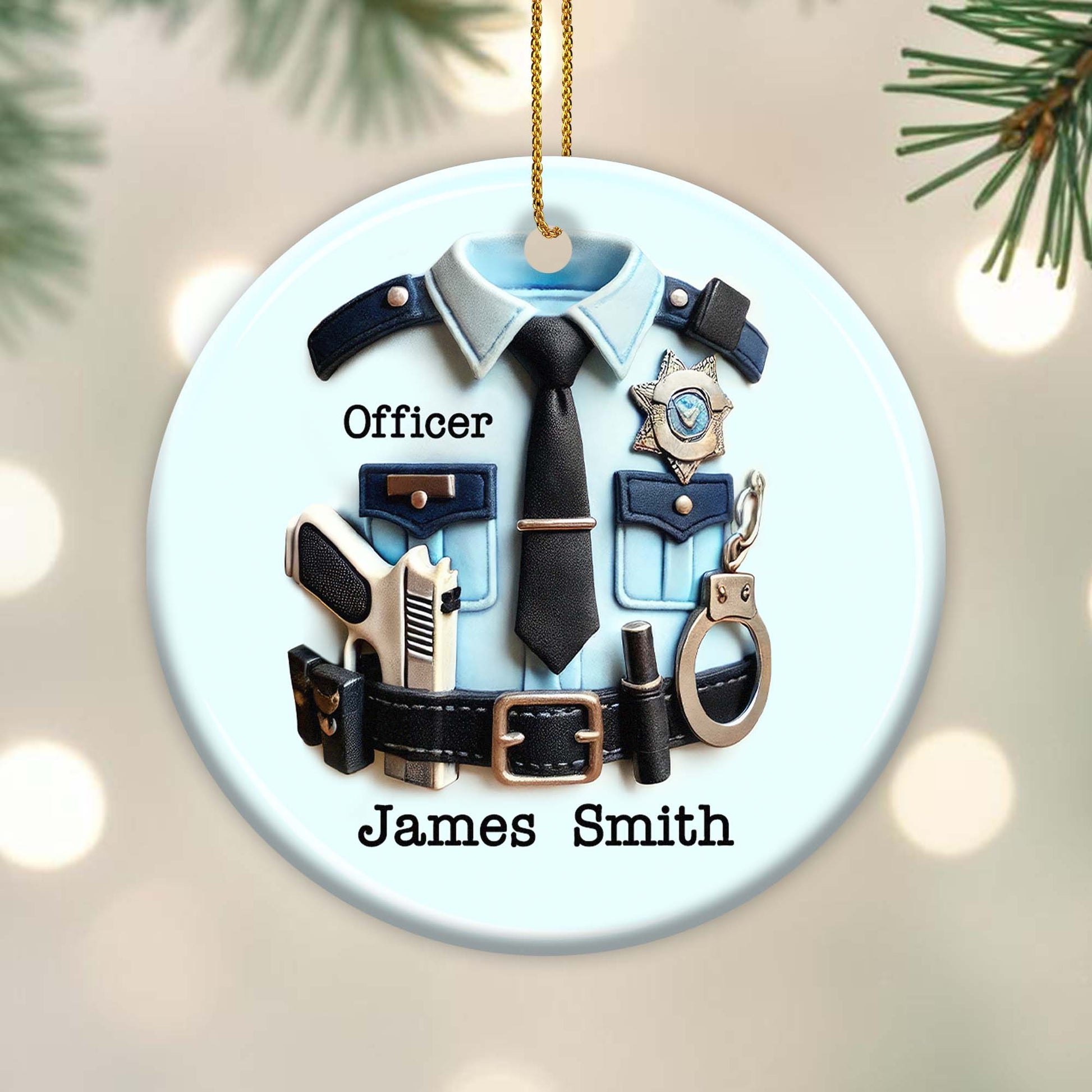 Officer Police Uniform Ornament