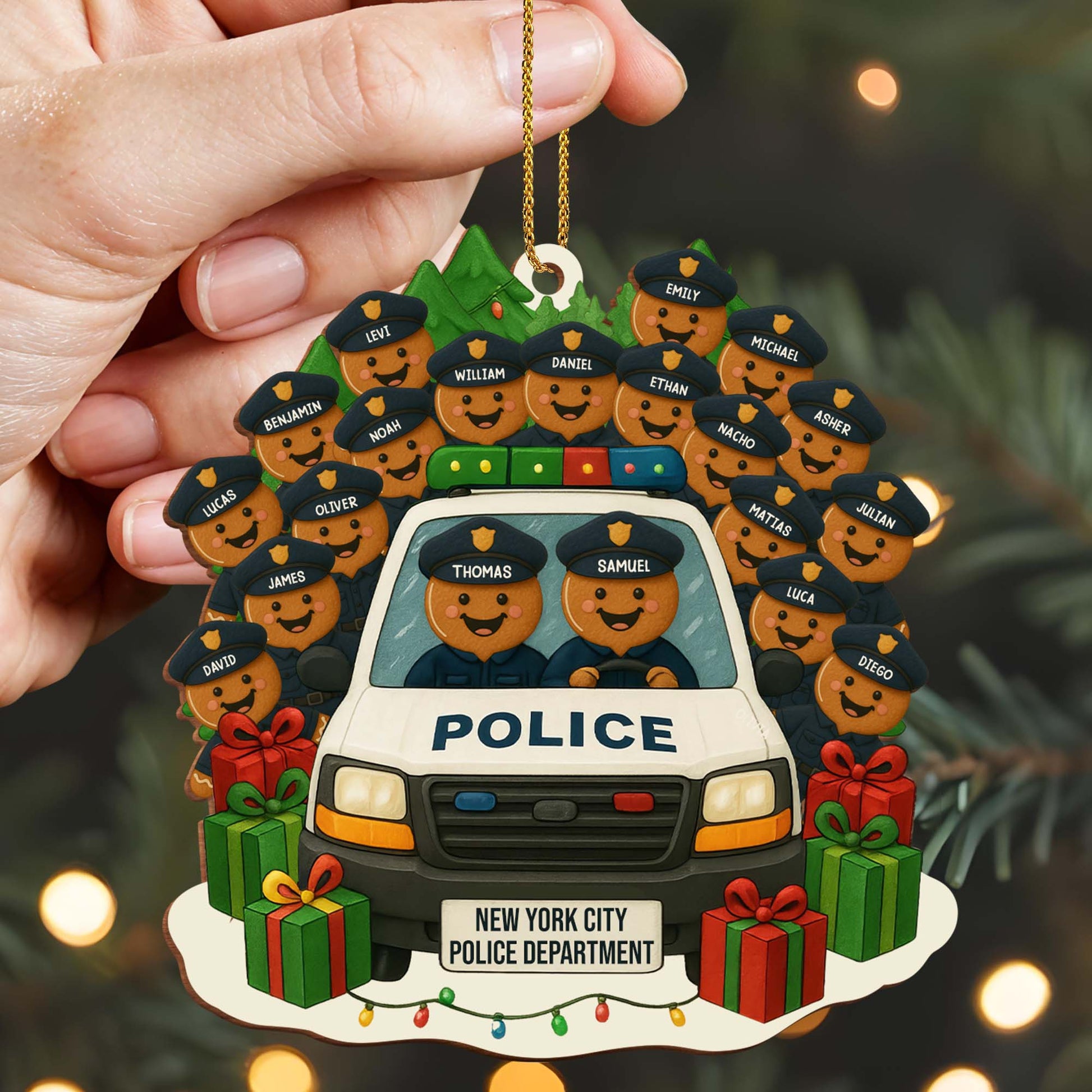 Celebrate Our Heroes With A Festive Police Car Ornament