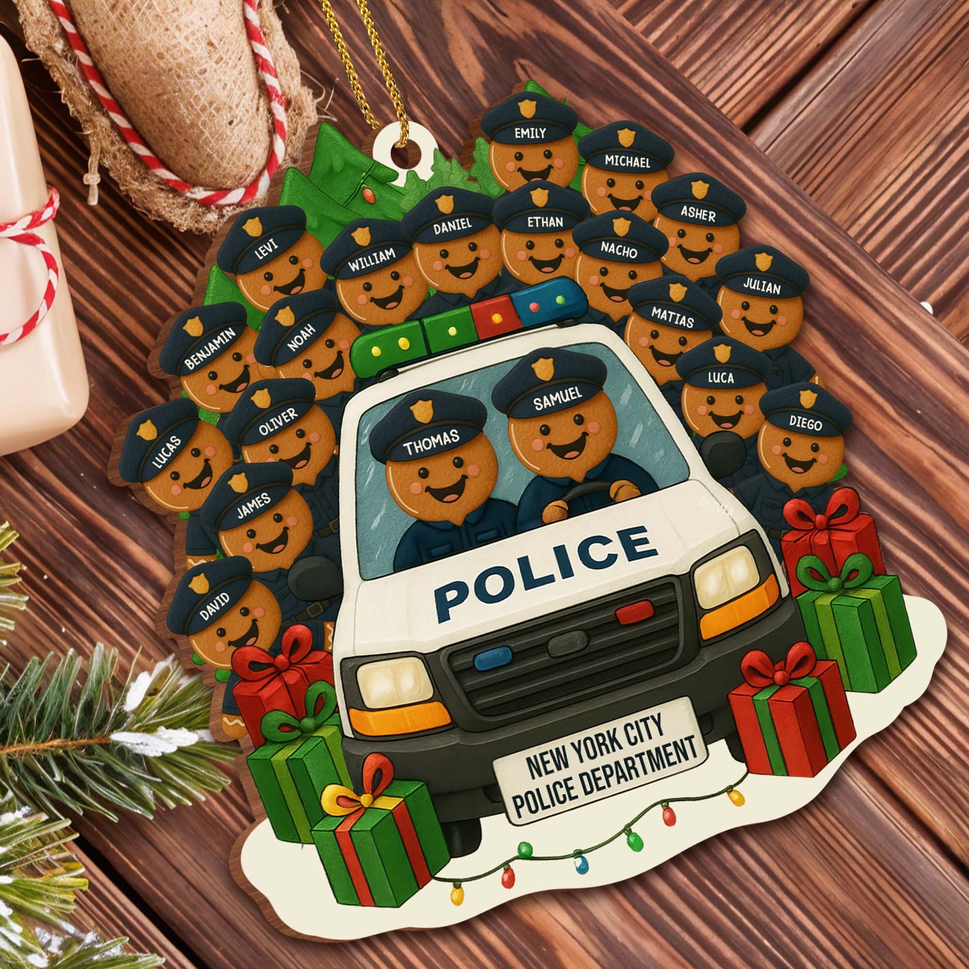 Celebrate Our Heroes With A Festive Police Car Ornament