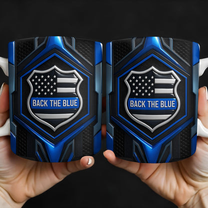 Back The Blue, Shield and Stars