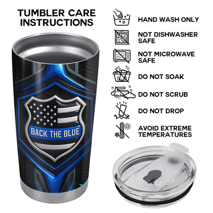 Back The Blue, Shield, Stars And Stripes