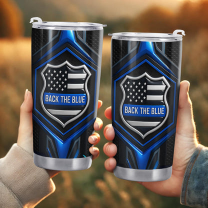 Back The Blue, Shield, Stars And Stripes