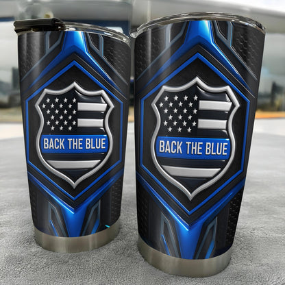 Back The Blue, Shield, Stars And Stripes