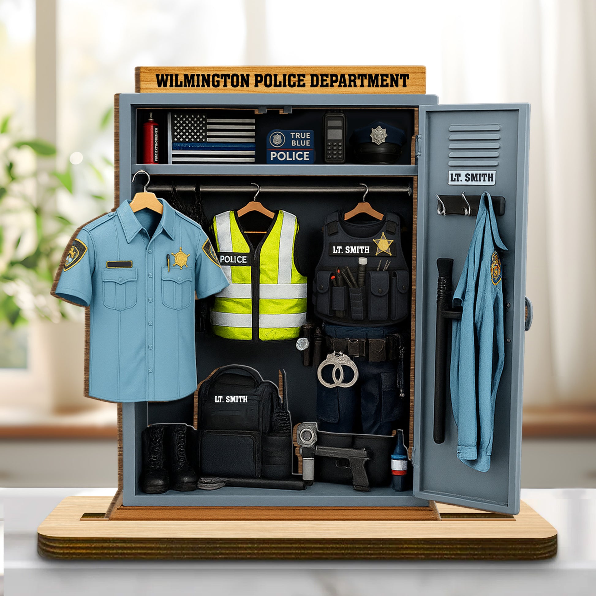 Honor Duty Sacrifice, Police Uniform And Badge Tribute