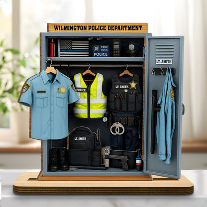 Honor Duty Sacrifice, Police Uniform And Badge Tribute