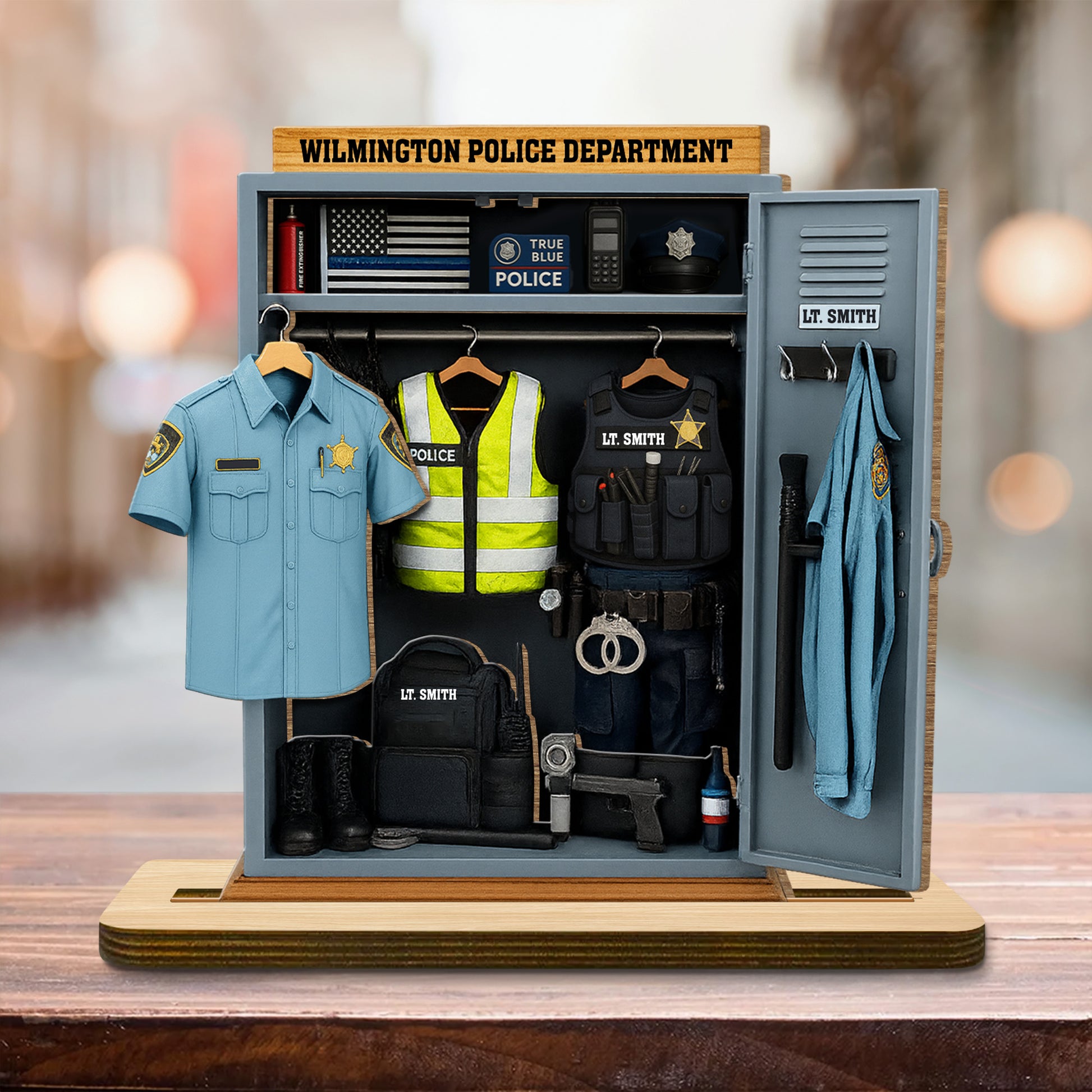 Honor Duty Sacrifice, Police Uniform And Badge Tribute