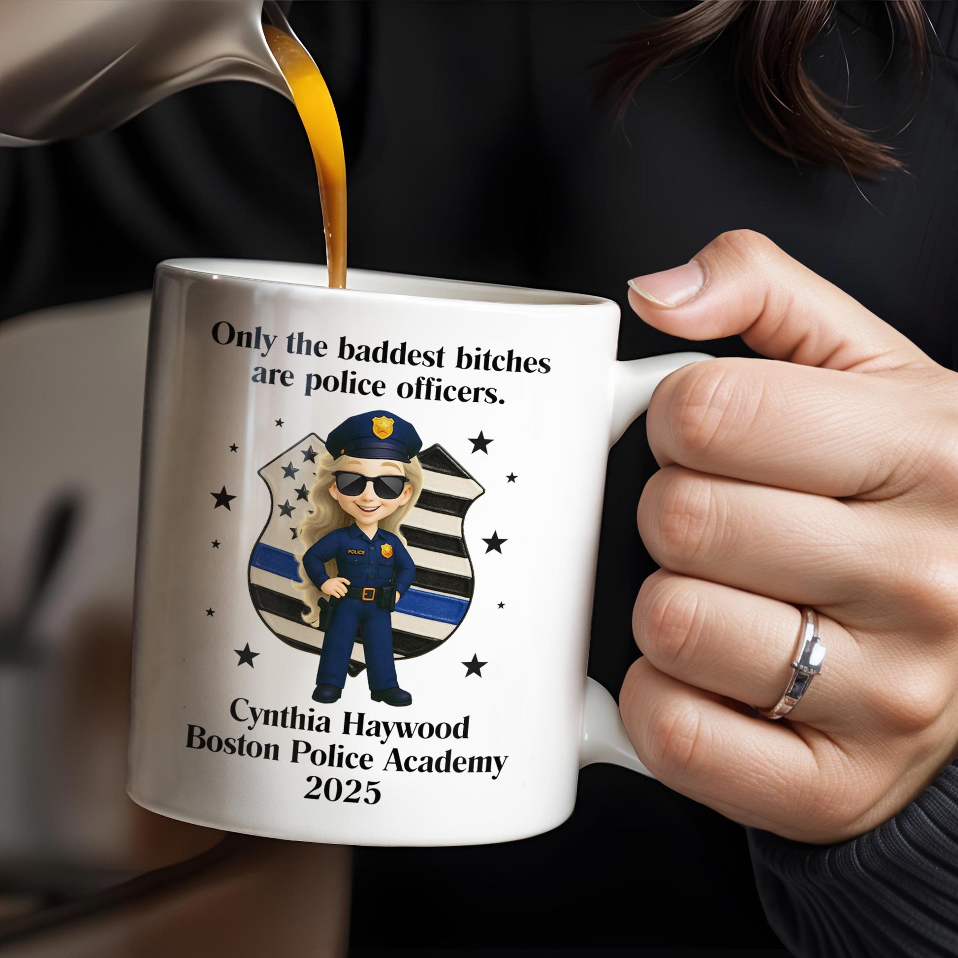 Only The Baddest B*tches Are Police Officers, Police Badge and Officer