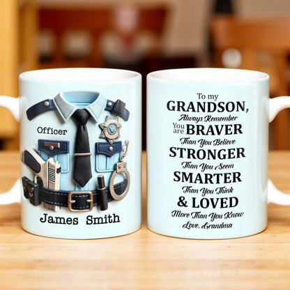 To My Grandson, Always Remember You Are Braver Than You Believe