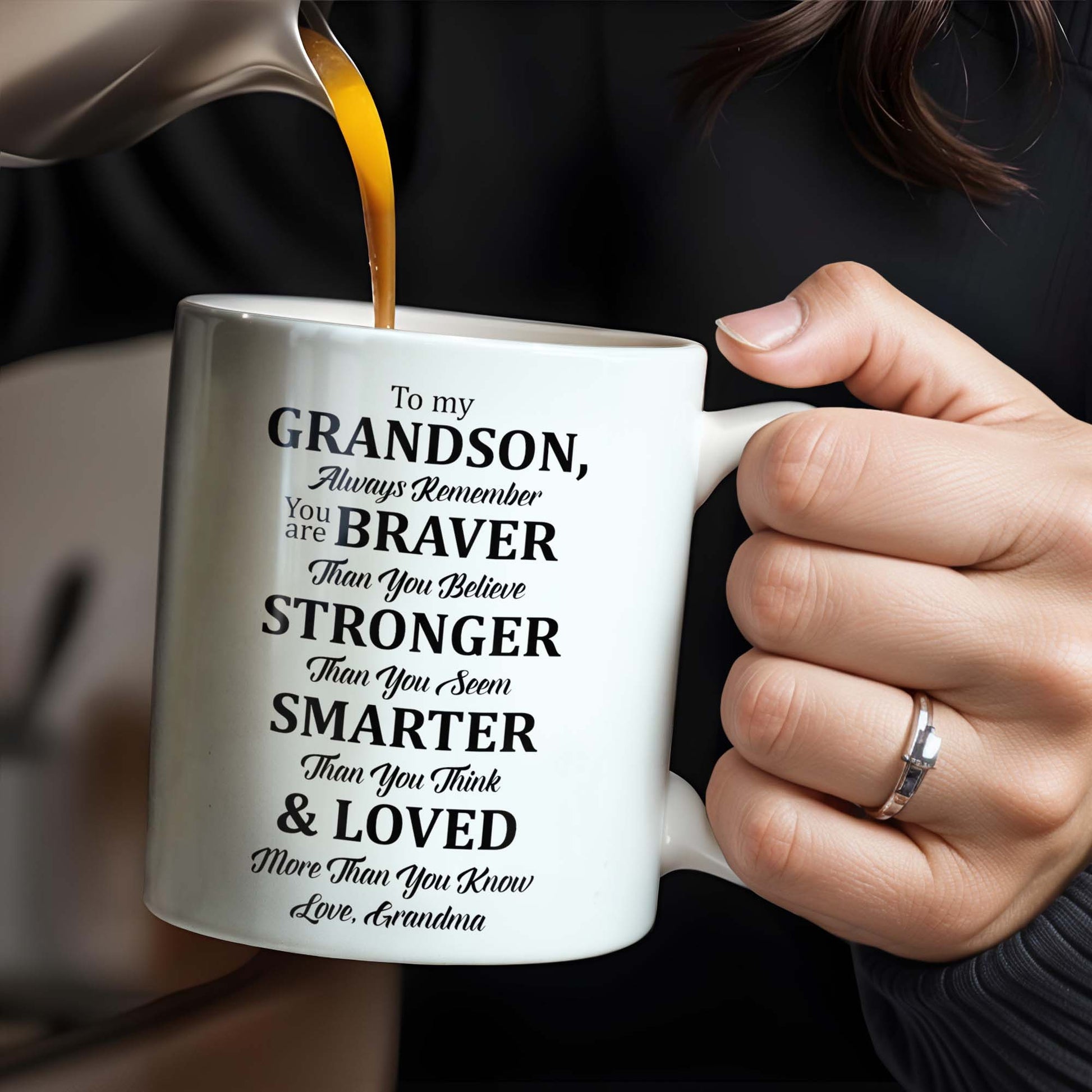 To My Grandson, Always Remember You Are Braver Than You Believe