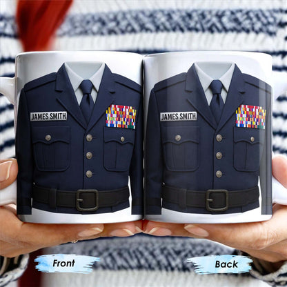 Honor Your Service With This Personalized Uniform Badge Mug
