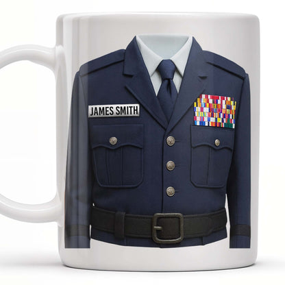 Honor Your Service With This Personalized Uniform Badge Mug