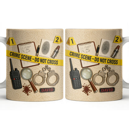 Crime Scene Do Not Cross Mystery Inspired Mug Design