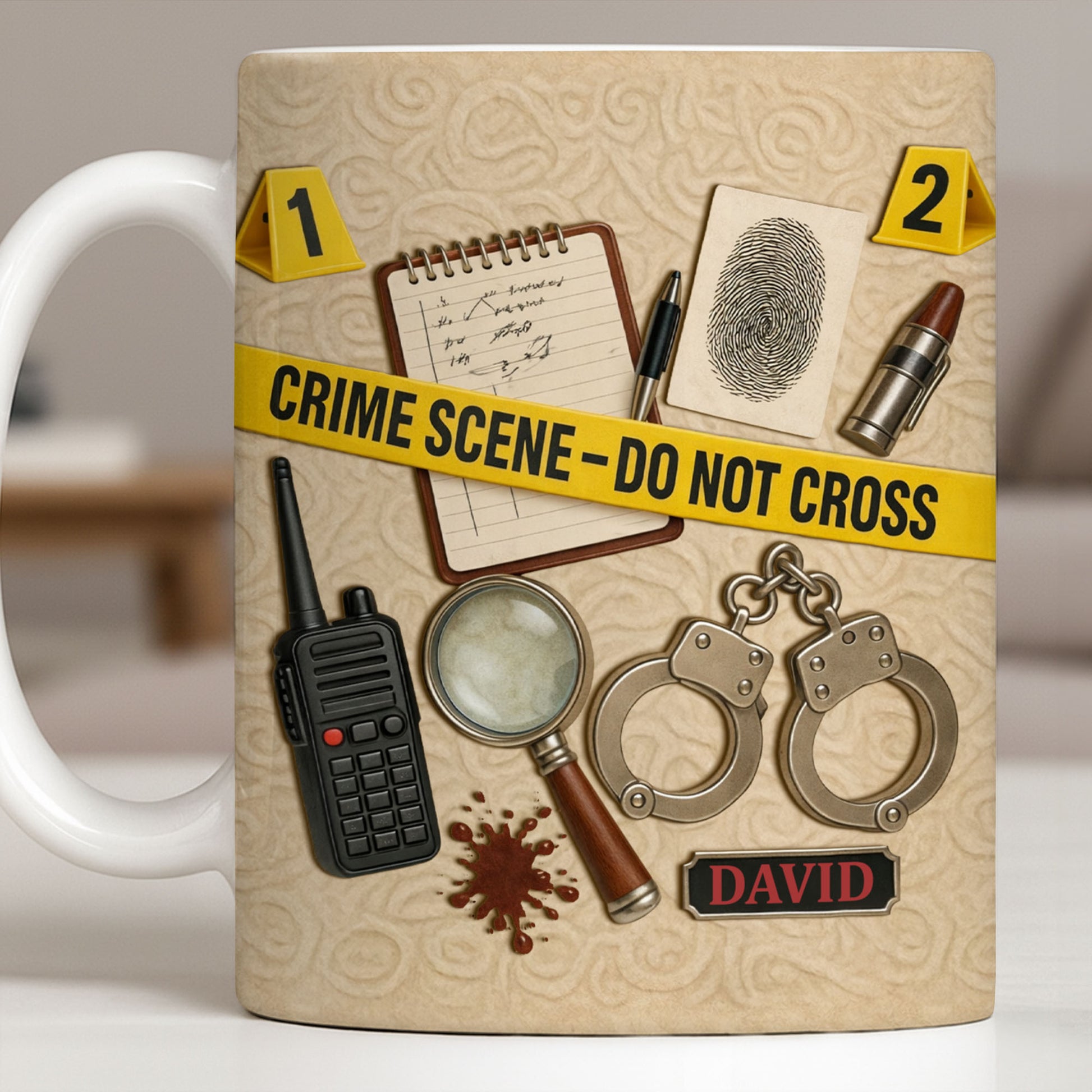 Crime Scene Do Not Cross Mystery Inspired Mug Design