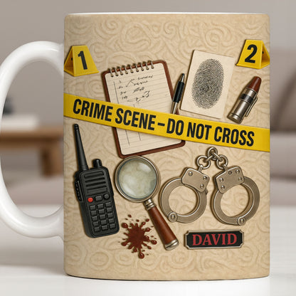 Crime Scene Do Not Cross Mystery Inspired Mug Design