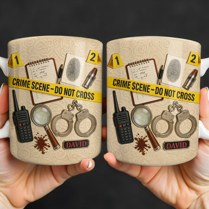 Crime Scene Do Not Cross Mystery Inspired Mug Design
