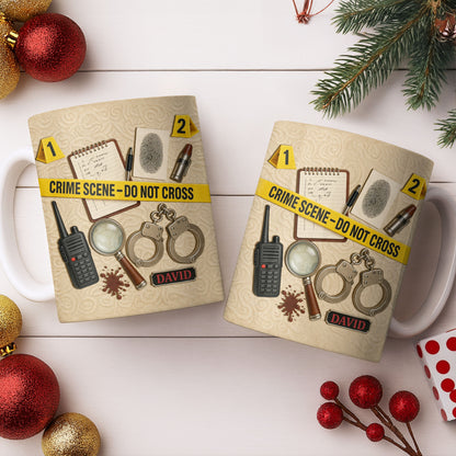 Crime Scene Do Not Cross Mystery Inspired Mug Design