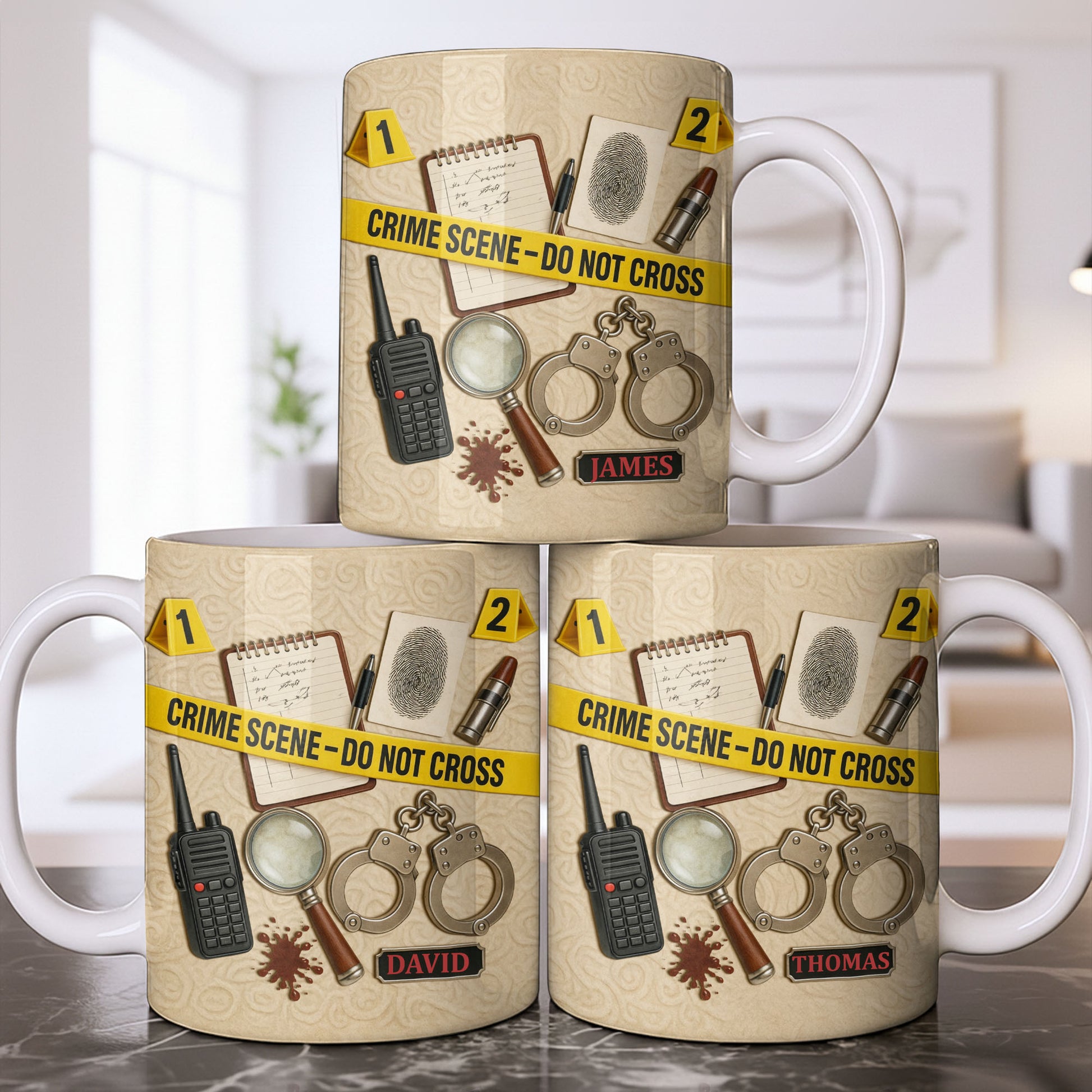 Crime Scene Do Not Cross Mystery Inspired Mug Design