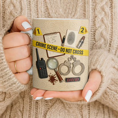 Crime Scene Do Not Cross Mystery Inspired Mug Design