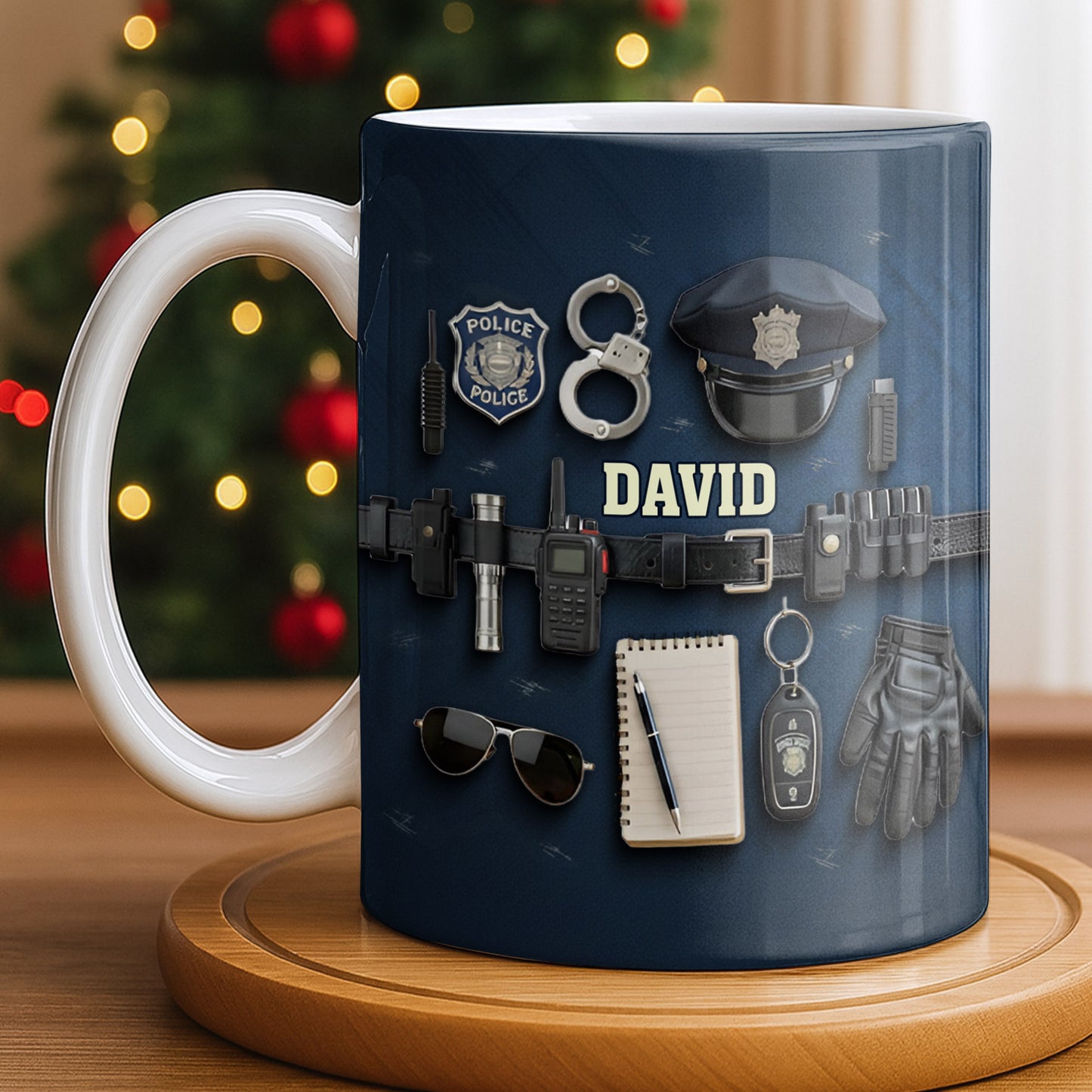 Celebrate Your Dedication And Courage Police Officer Essential Gear - Personalized Custom Coffee Mug - OFC028_MG