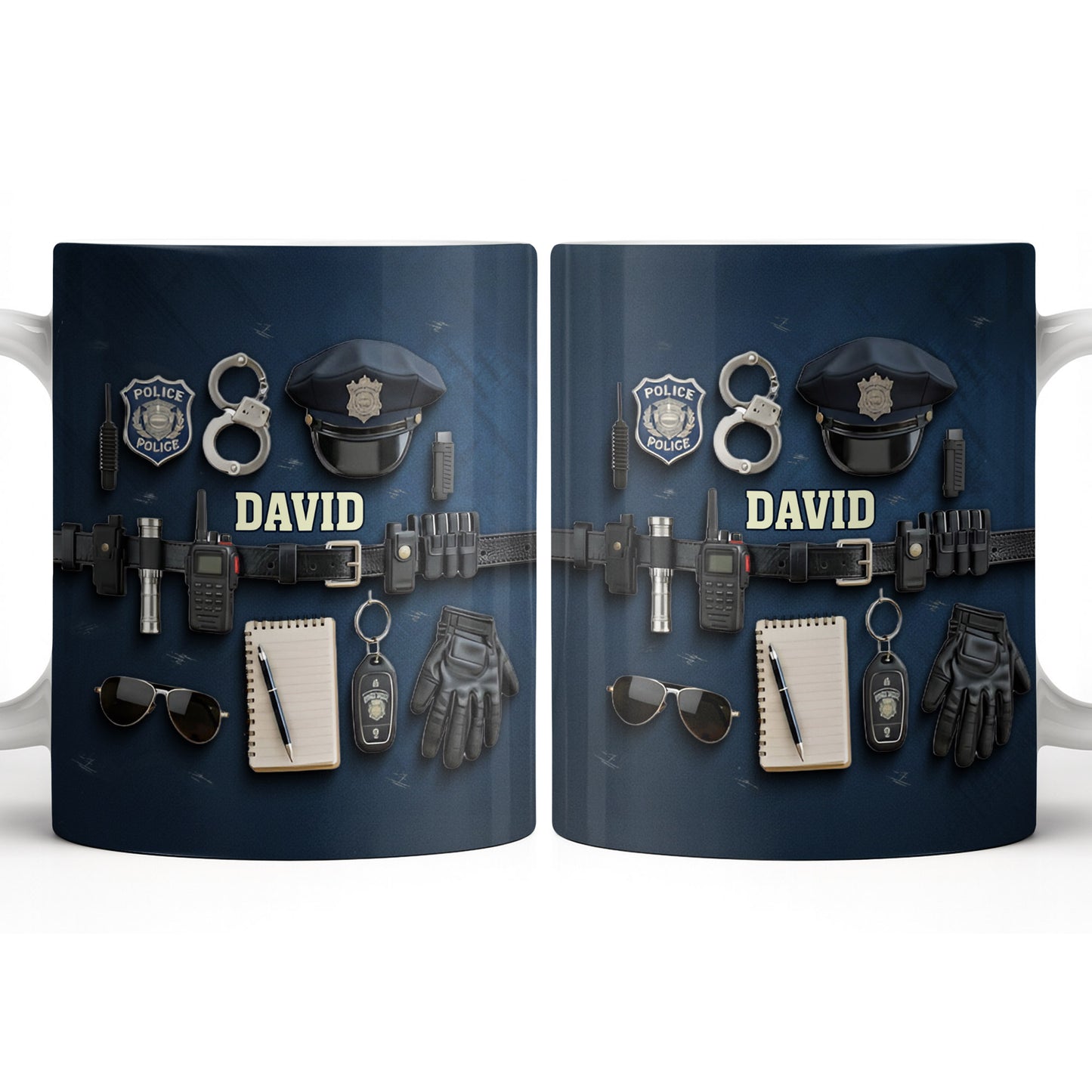 Celebrate Your Dedication And Courage Police Officer Essential Gear - Personalized Custom Coffee Mug - OFC028_MG