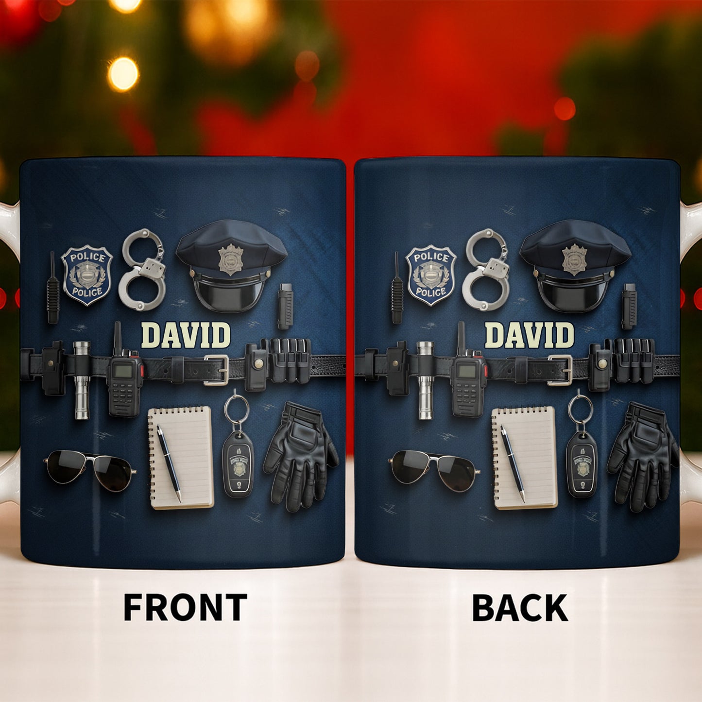 Celebrate Your Dedication And Courage Police Officer Essential Gear - Personalized Custom Coffee Mug - OFC028_MG