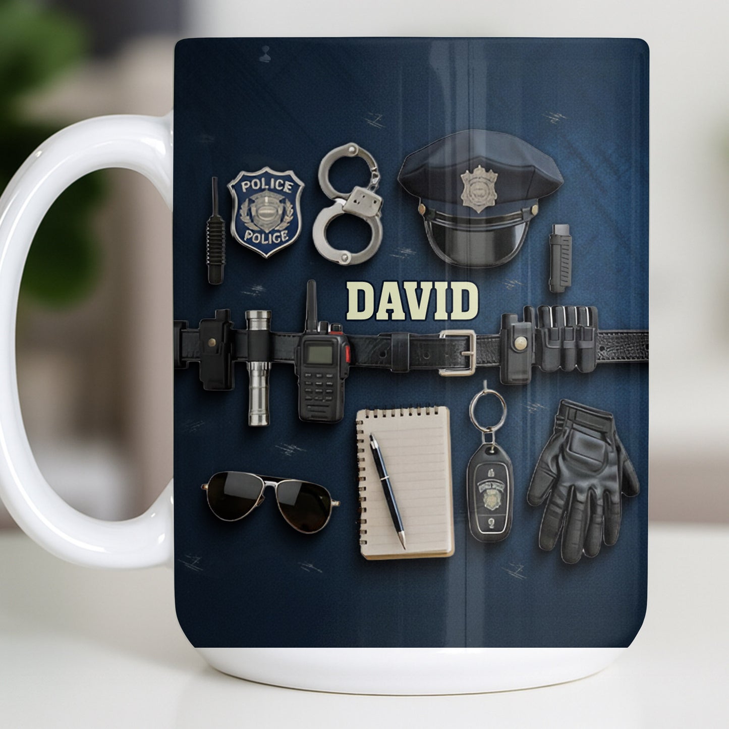 Celebrate Your Dedication And Courage Police Officer Essential Gear - Personalized Custom Coffee Mug - OFC028_MG