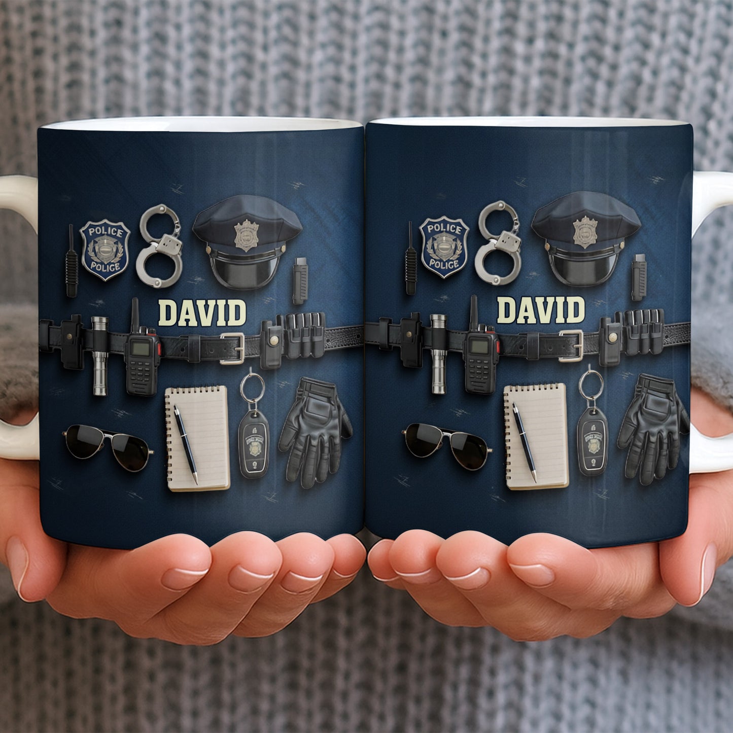 Celebrate Your Dedication And Courage Police Officer Essential Gear - Personalized Custom Coffee Mug - OFC028_MG