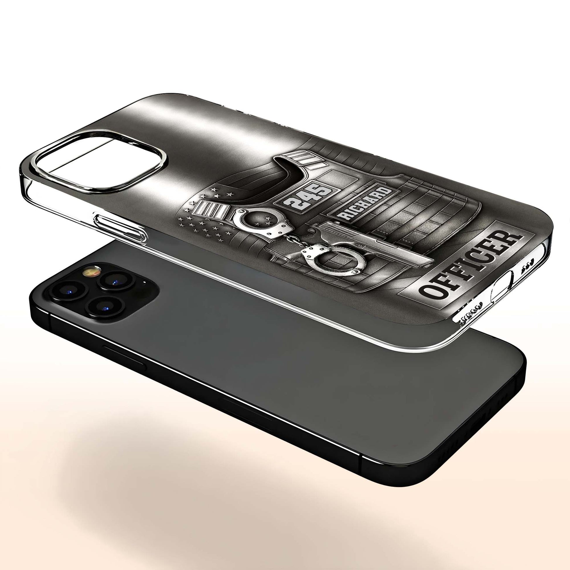 Customizable Police Officer Design With Badge, Tools