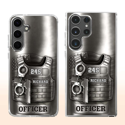 Customizable Police Officer Design With Badge, Tools