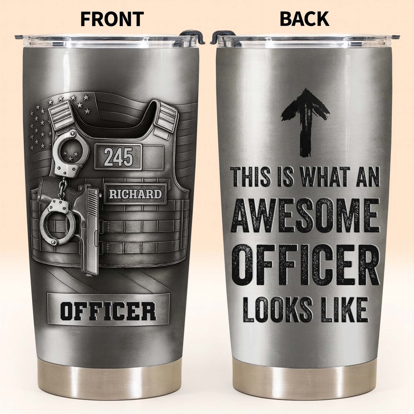 This Is What An Awesome Officer Looks Like Police Badge Handcuffs Handgun