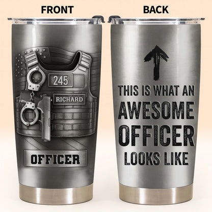 This Is What An Awesome Officer Looks Like Police Badge Handcuffs Handgun